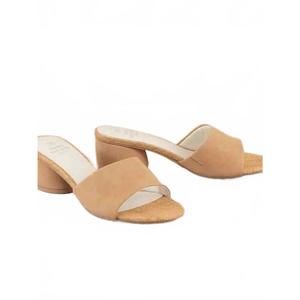 NEW OASIS SOCIETY women's paloma slip on heel in camel